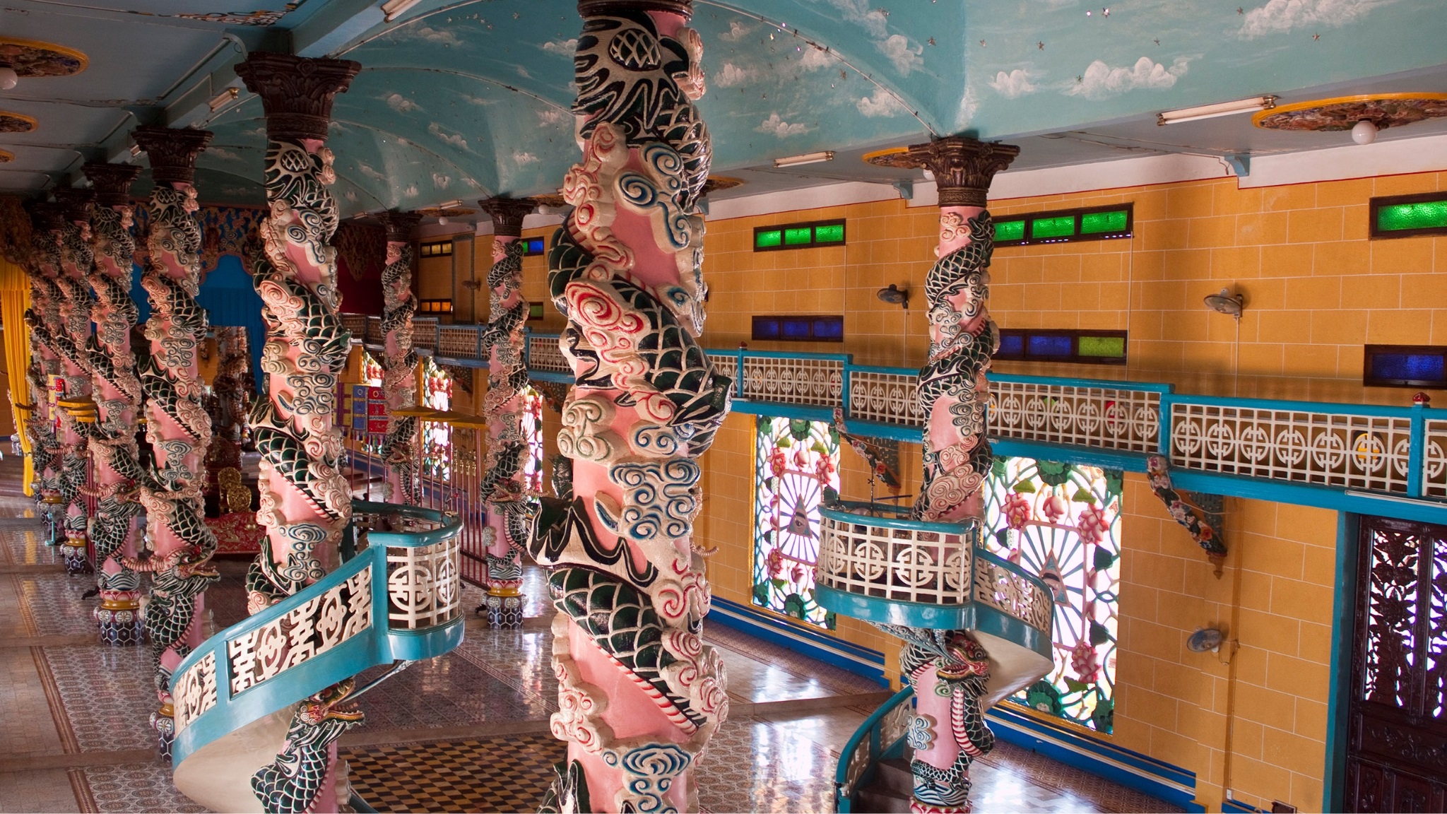 Chanh Dien Is Decorated With Several Religious Elements