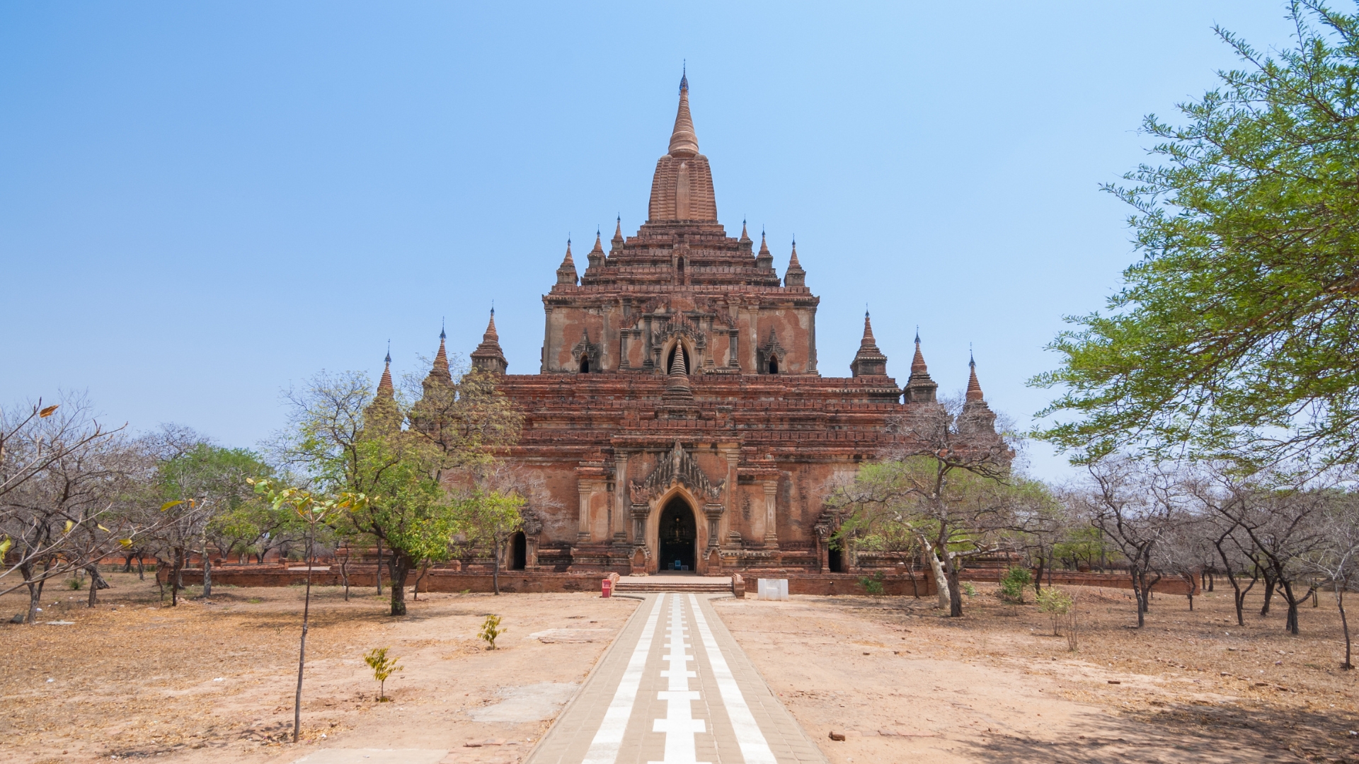 A Pyramidal Structure, Common In Many Bagan Temples