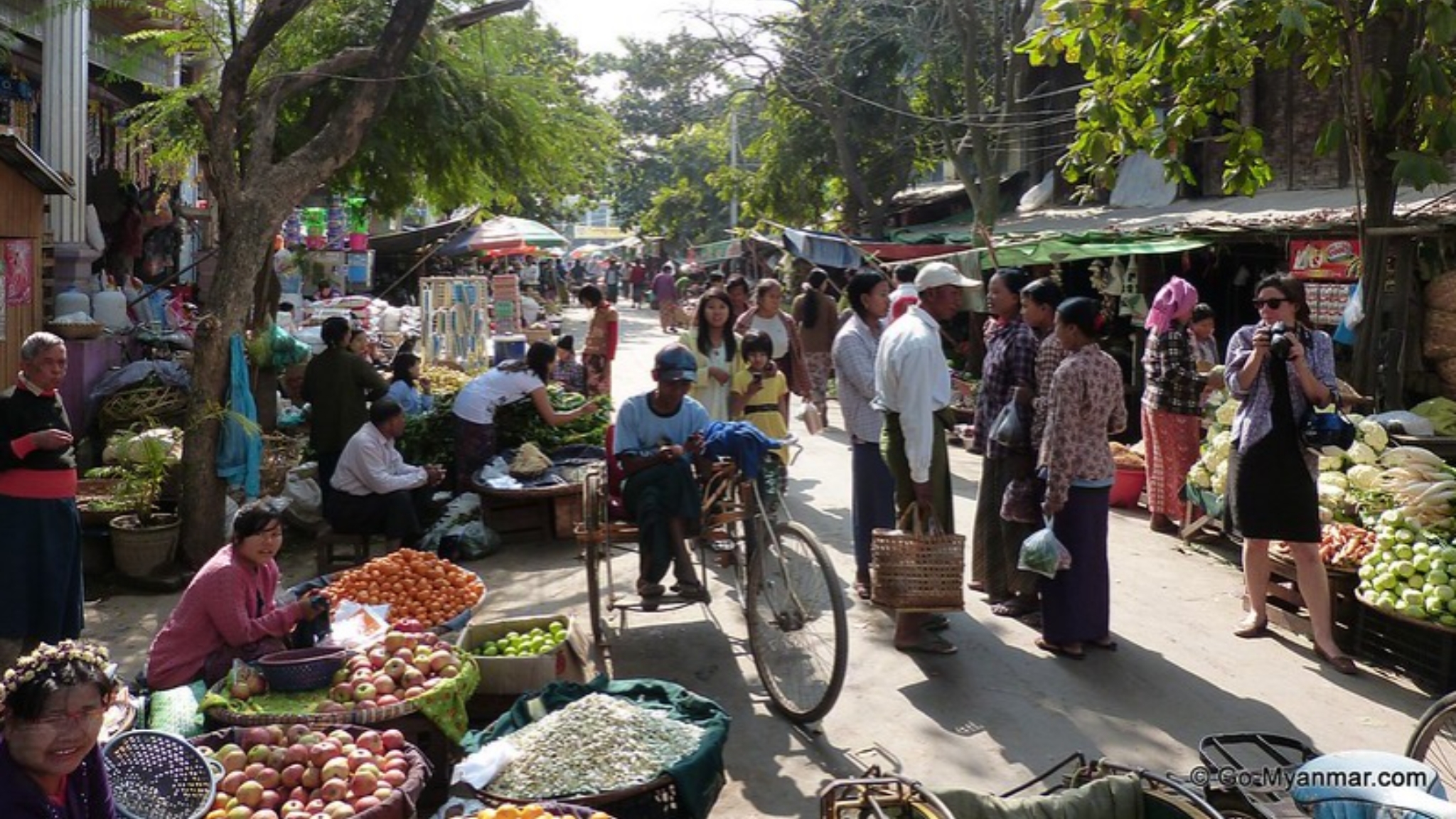 A Bustling And Hustling Morning In The Local Market
