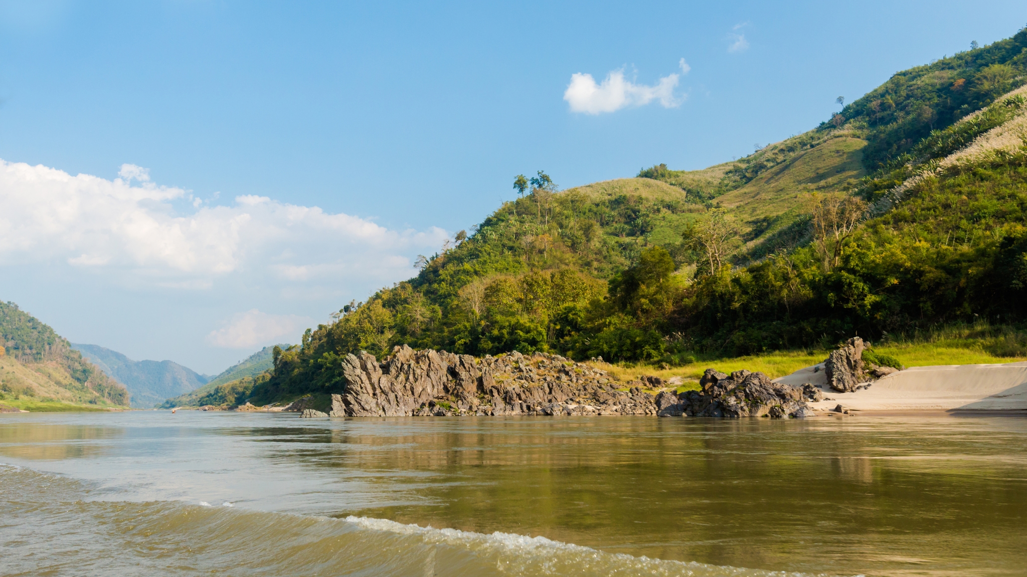 Picturesque Scenery Of The Mekong River