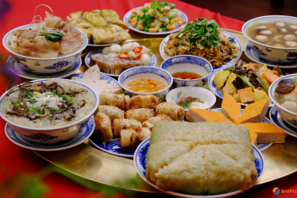 Vietnam Tradional Food for Tet Holiday (Lunar New Year)