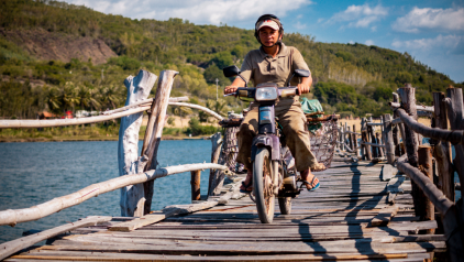 The Longest Wooden Bridge in Vietnam
