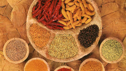 Traditional spices used in Myanmar Cuisine