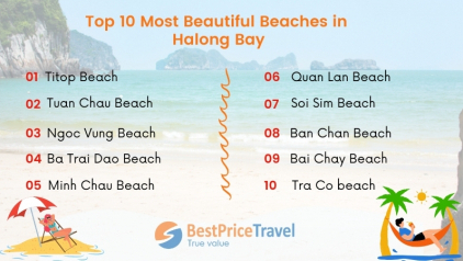 Top 10 Most Beautiful Beaches in Halong Bay
