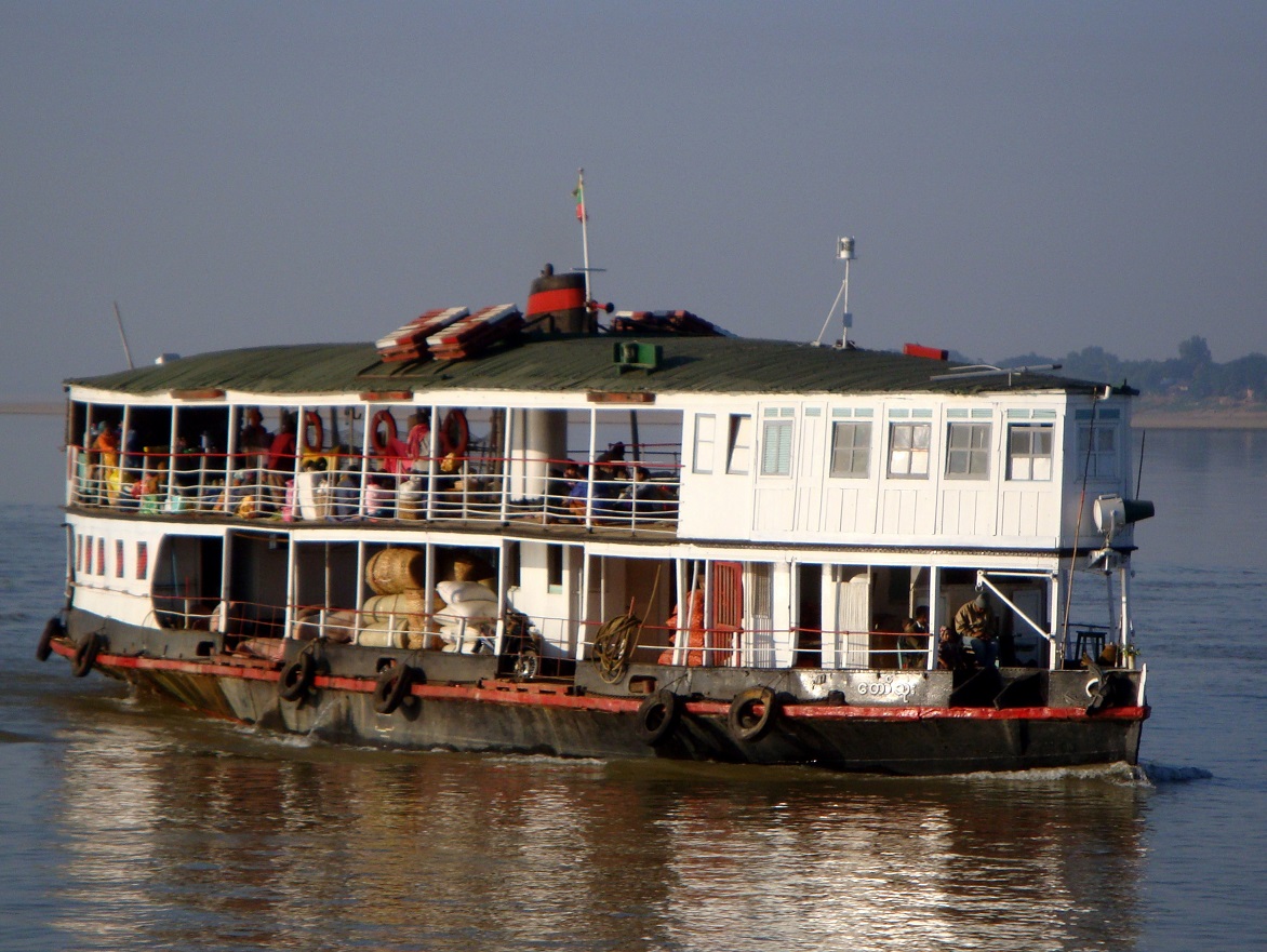 Ferry On The Irrawaddy River, Myanmar