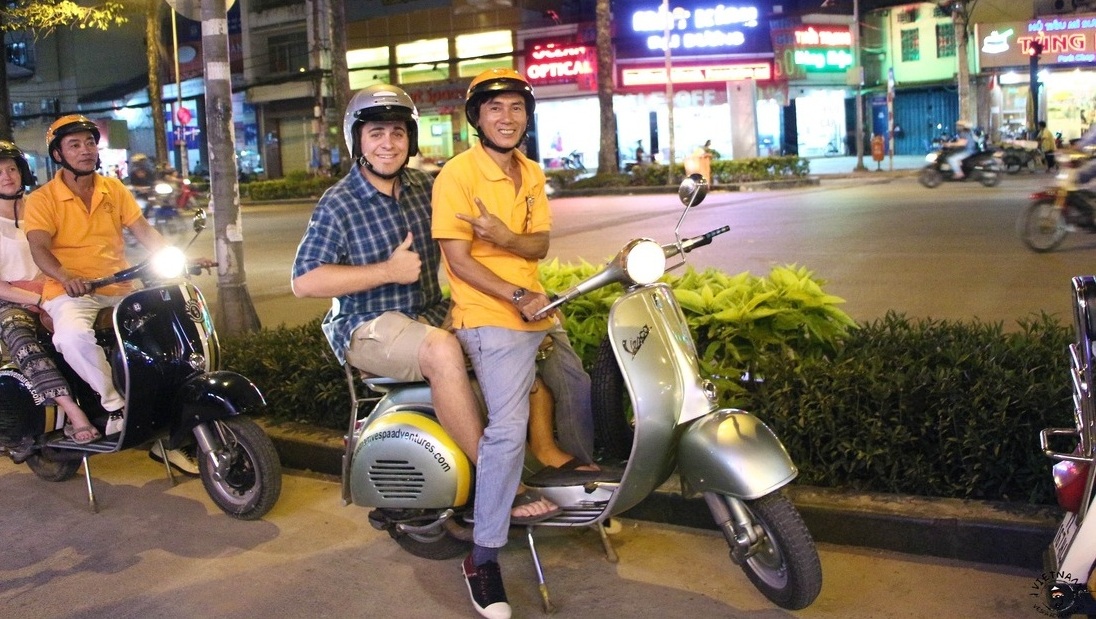 Experience Saigon on the back of a vintage scooter