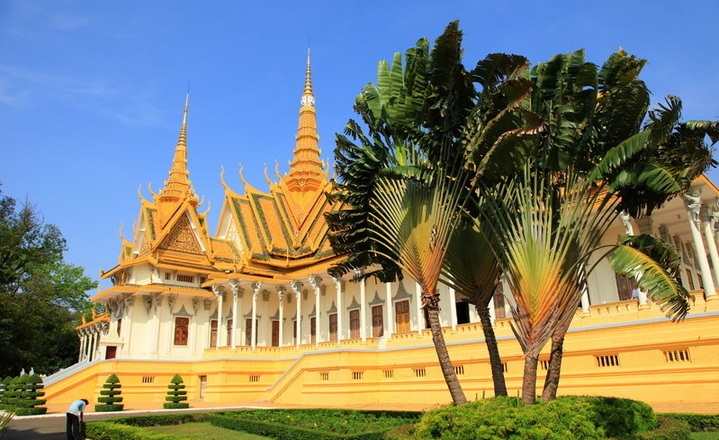 Blue Skies Over The Royal Palace Are Most Common In Dry Season From November To May
