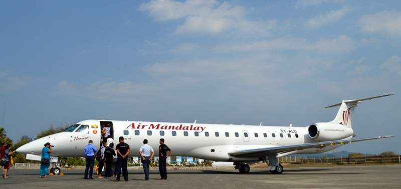 Domestic flight from Mandalay to Inle Lake