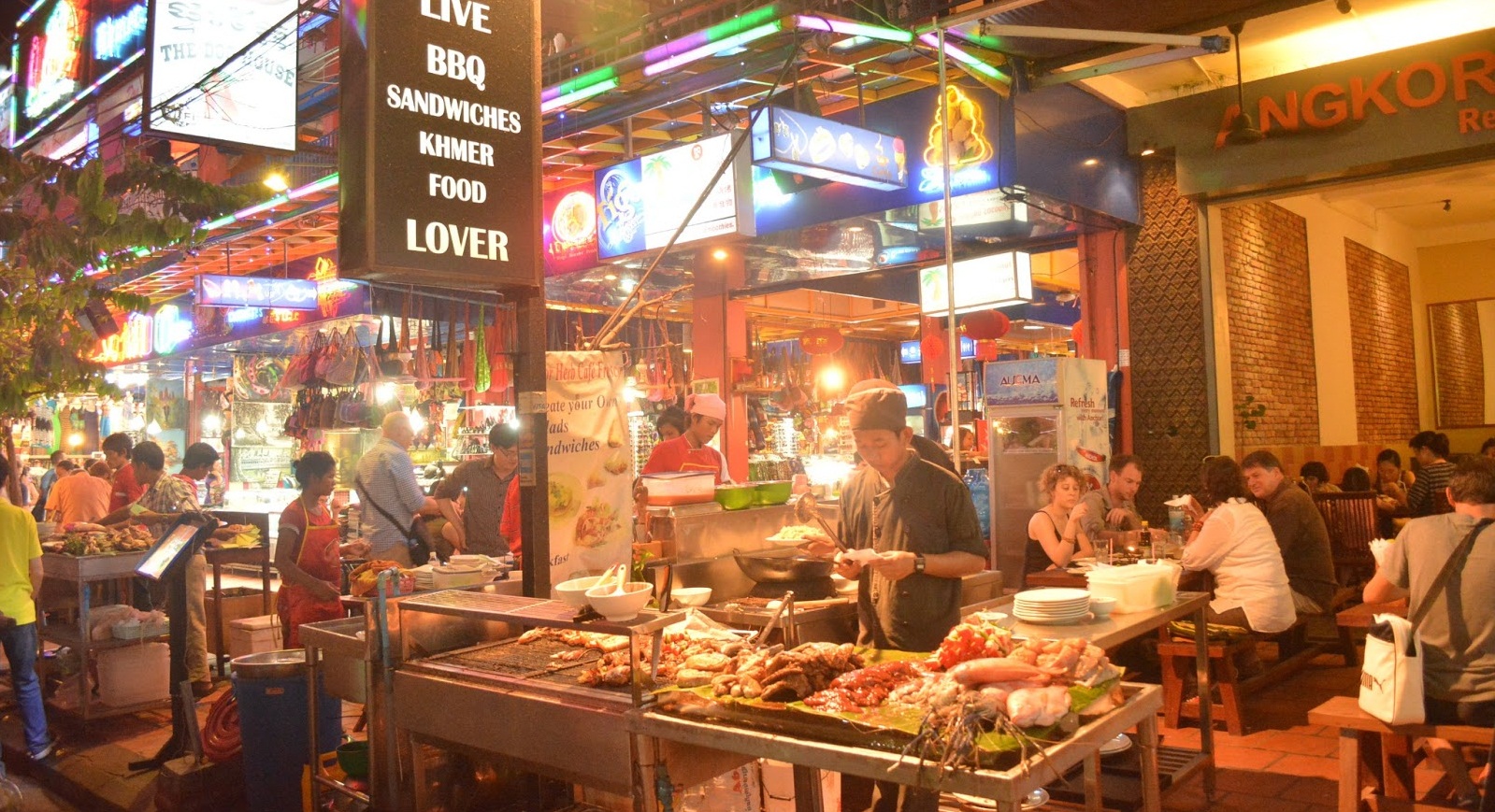 Street stalls in Siem Reap