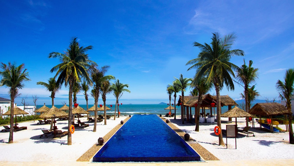 If you prefer staying near Cua Dai Beach, the 5-star resort may fit you well