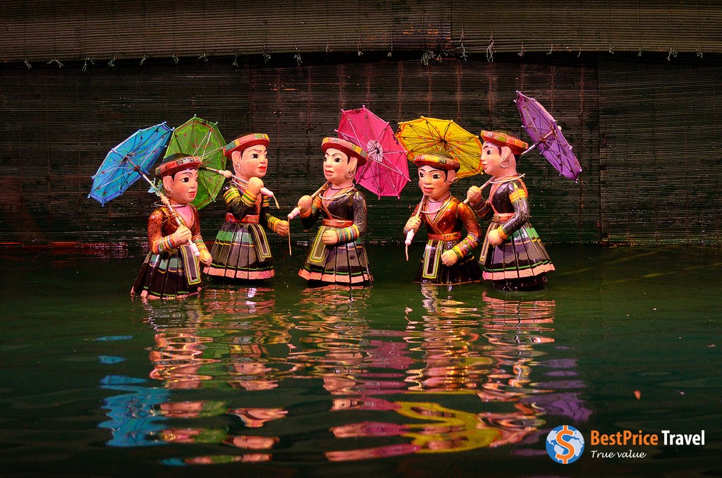 Traditional Vietnamese water puppet show