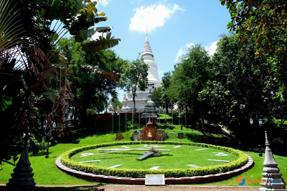 The sacred and religious sites of Wat Phnom