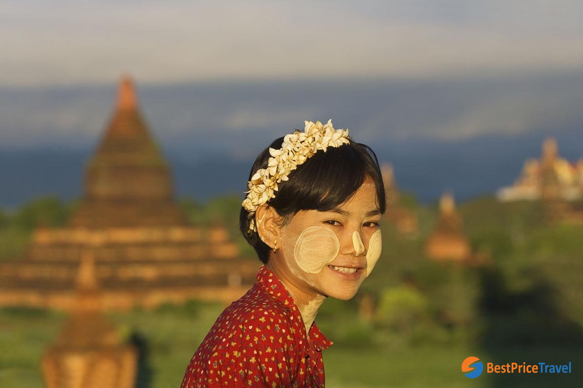 Burmese Thanakha as Myanmar tradition