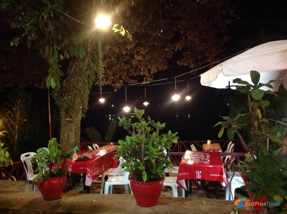 Outdoor space at Chennai Restaurant