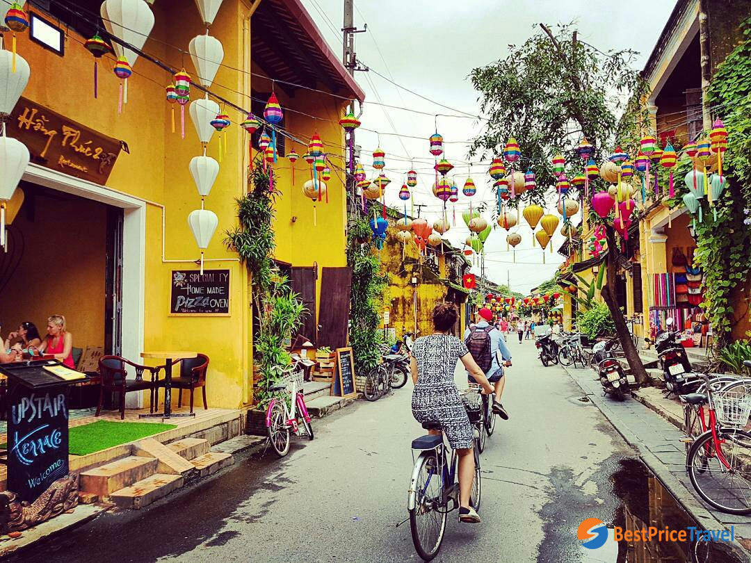 You will see bicycles everywhere in Hoi An because it is such a common means of transportation