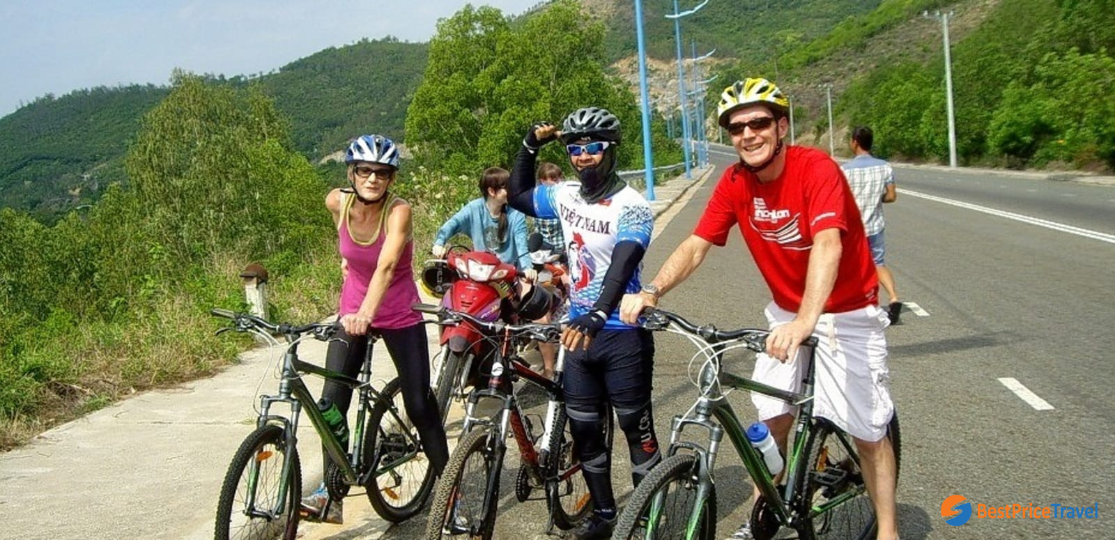 The route from Hue to Hoi An is the longest route out of three cycling routes