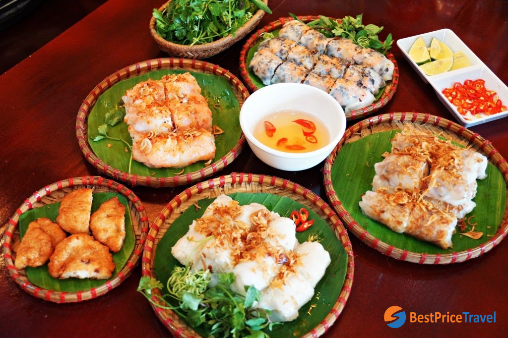 Street Foods in Halong Bay - Banh Cuon Cha Muc