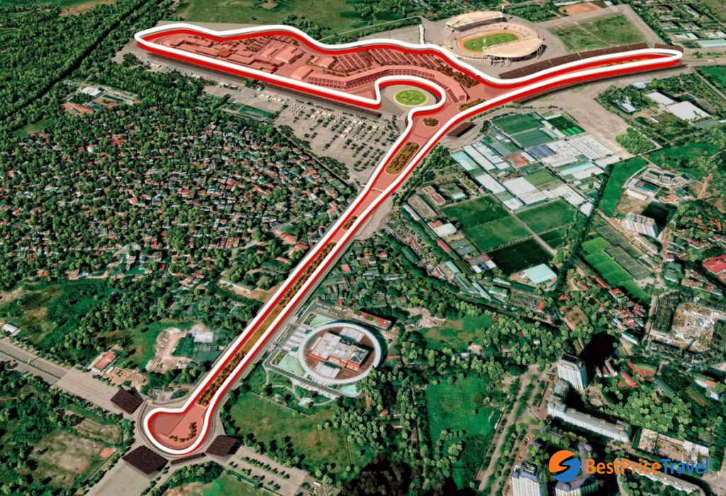 The layout of Hanoi Street Circuit