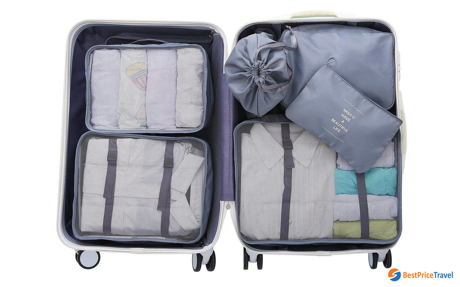 Compartmentalize your suitcase - packing tips for your halong bay trip