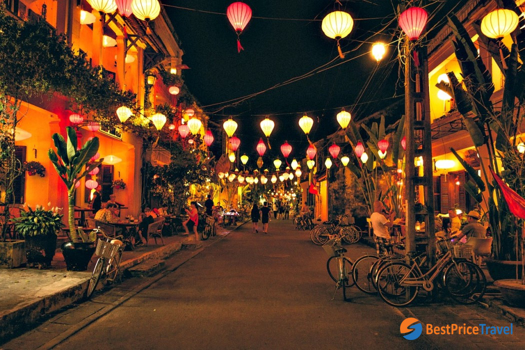 Hoi An ancient town at night is worth a flight from India to Vietnam