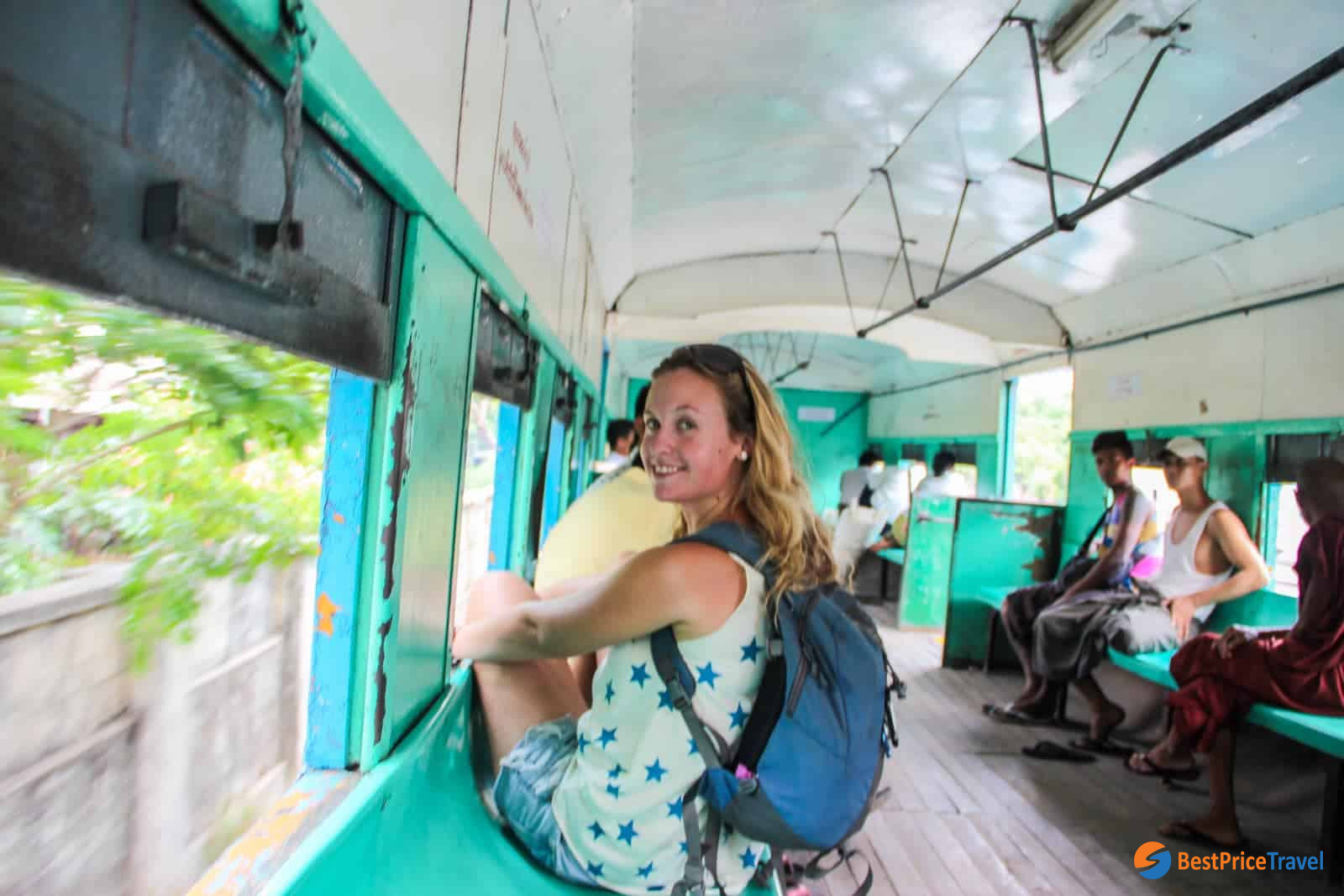 Try a ride of circular train in Yangon