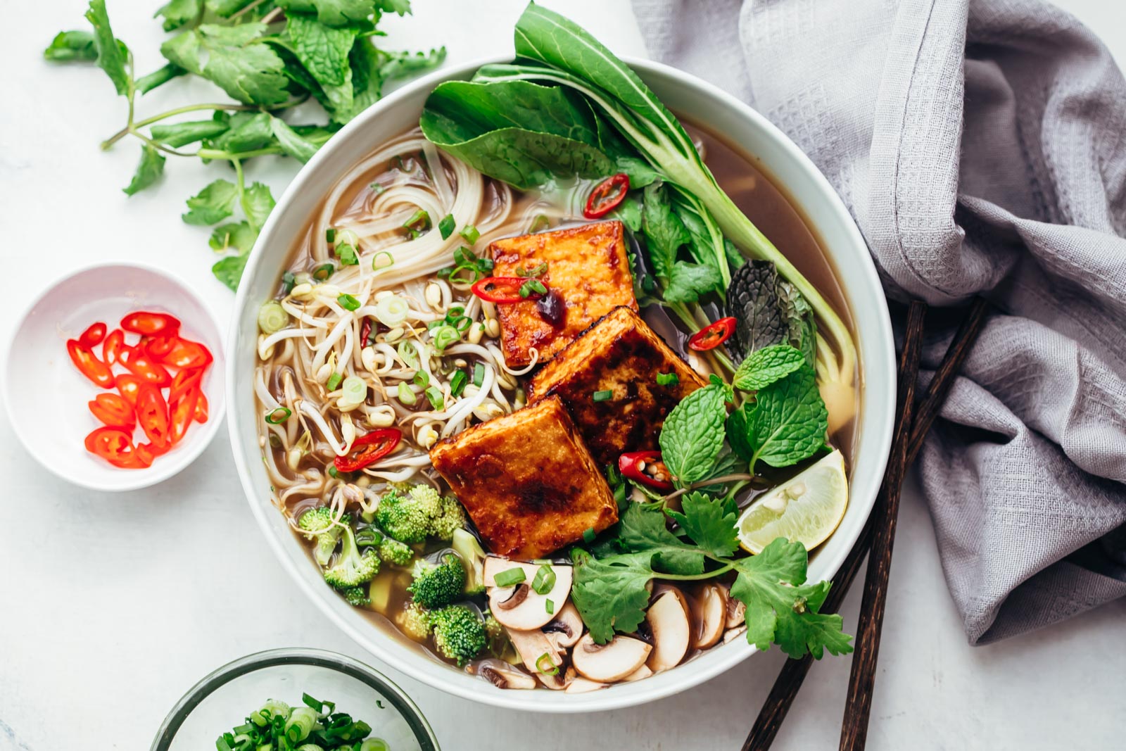 Pho chay Vegetarian Vietnamese food - A must-try for vegan tourist