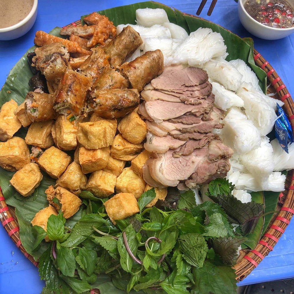 Bun Dau Mam Tom (Noodle and Tofu with Shrimp Sauce)