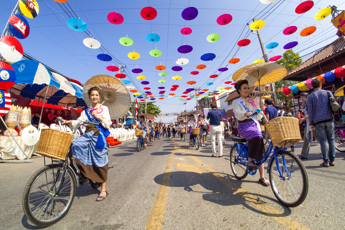 Bo Sang Umbrella Festival - A Guide to Thailand Vacation in January