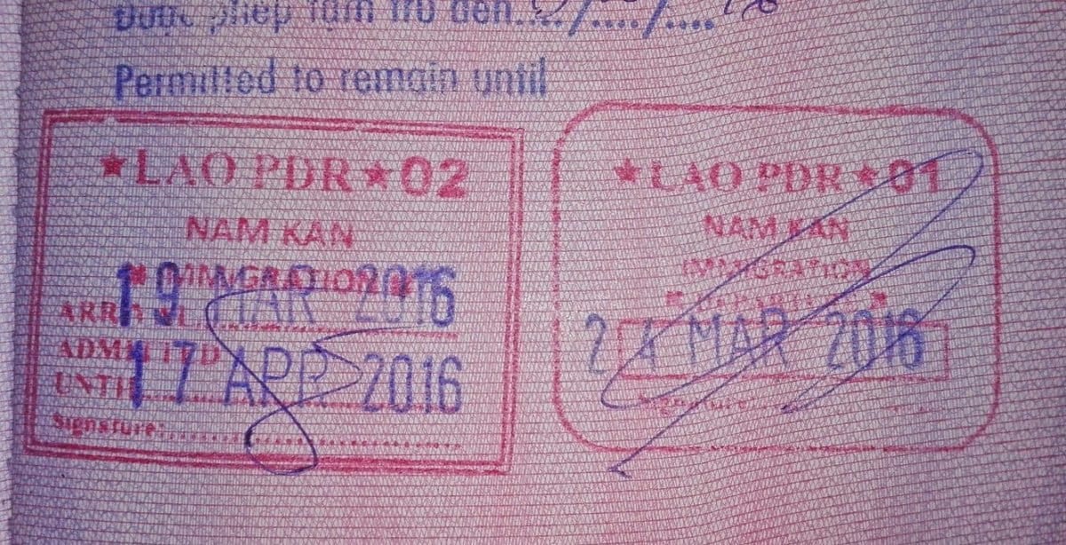 Lao visa validity