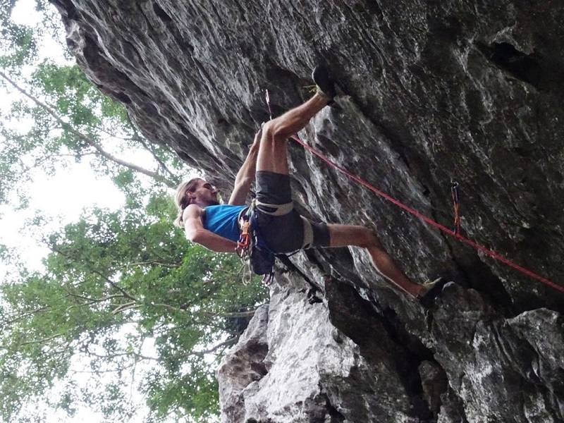 Halong Bay rock climbing
