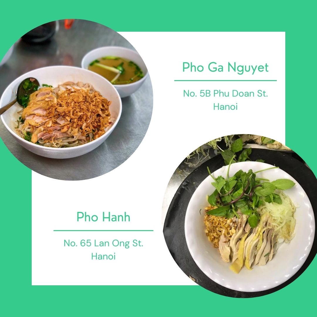 Pho Ga Nguyet vs Pho Ga Hanh - which is the best Dry Chicken Pho in Hanoi?