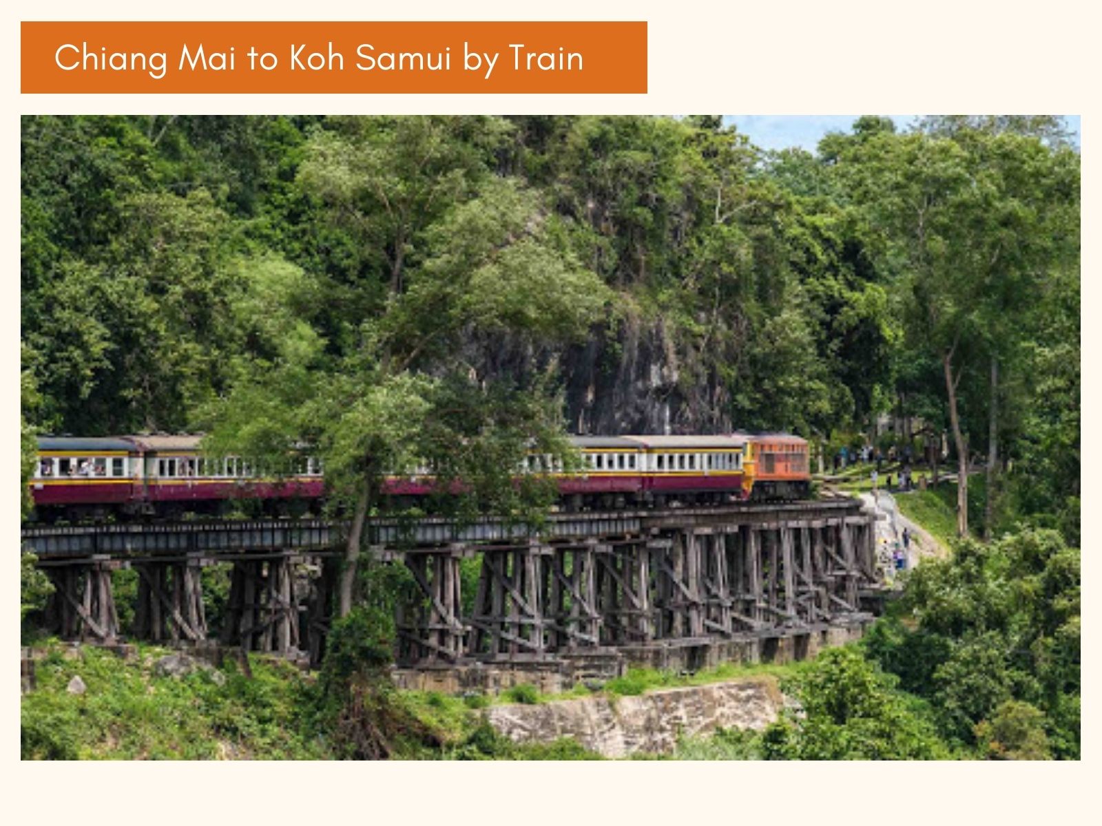 Chiang Mai to Bangkok train and connect to Koh Samui