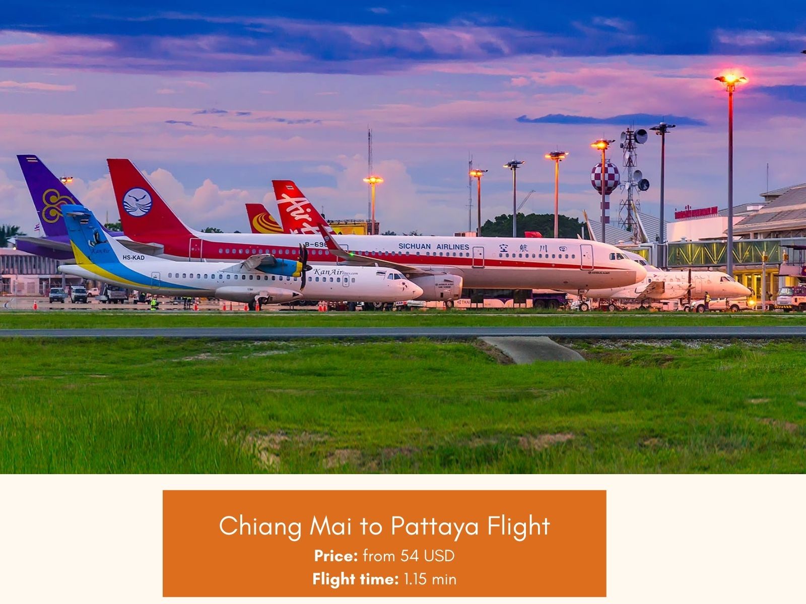 Chiang Mai to Pattaya Flight