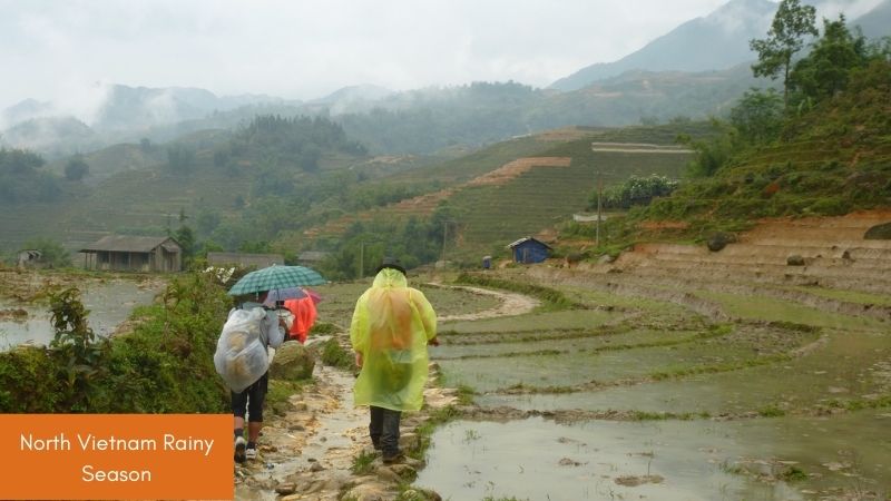 North Vietnam rainy season