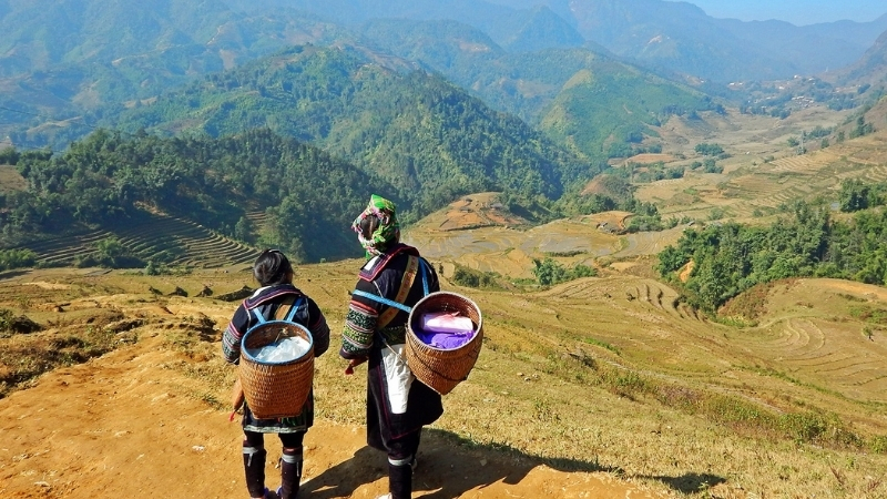 Trekking to visit ethnic minority villages