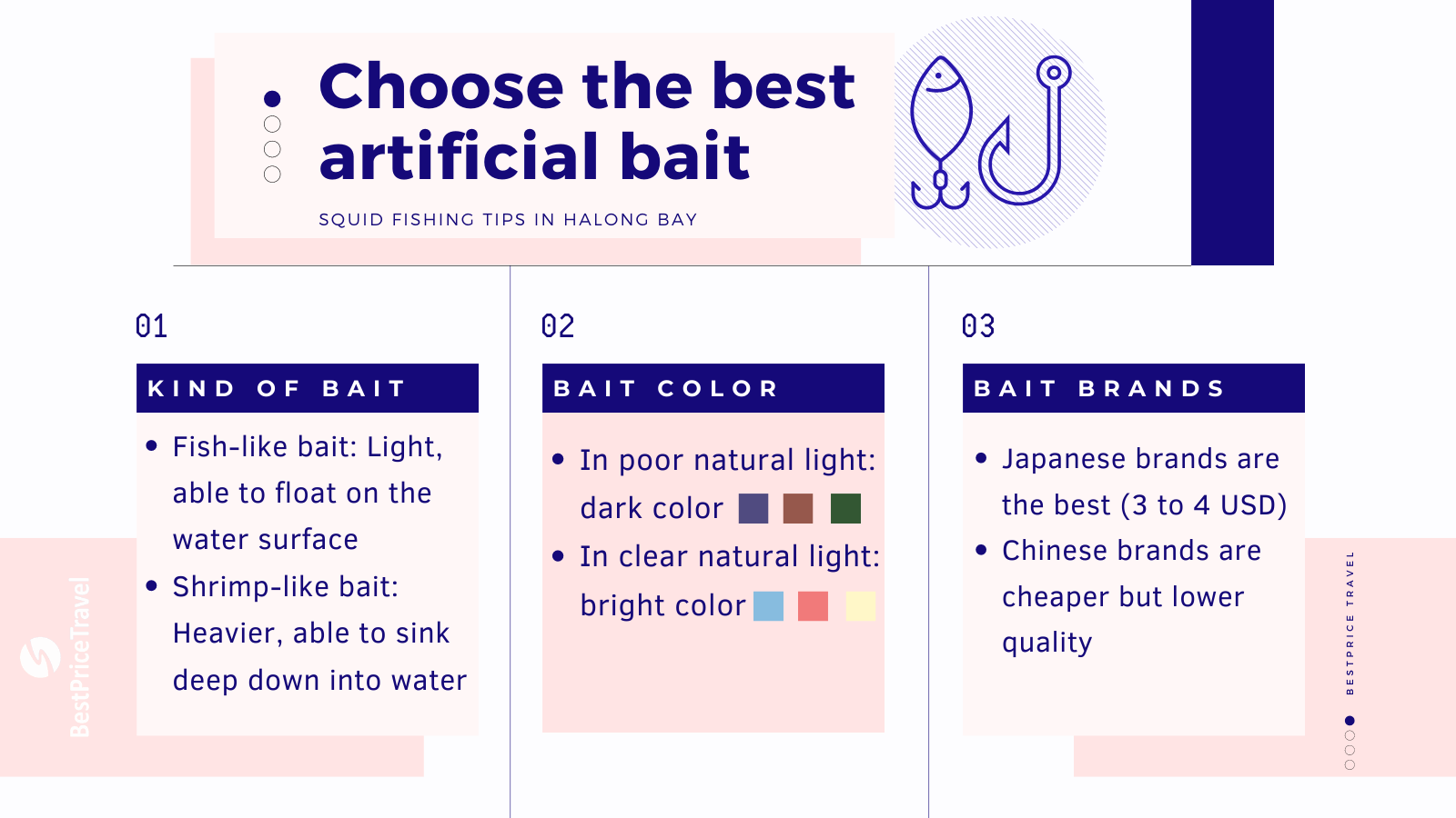Tips for choosing the best artficial bait for halong bay squid fishing 