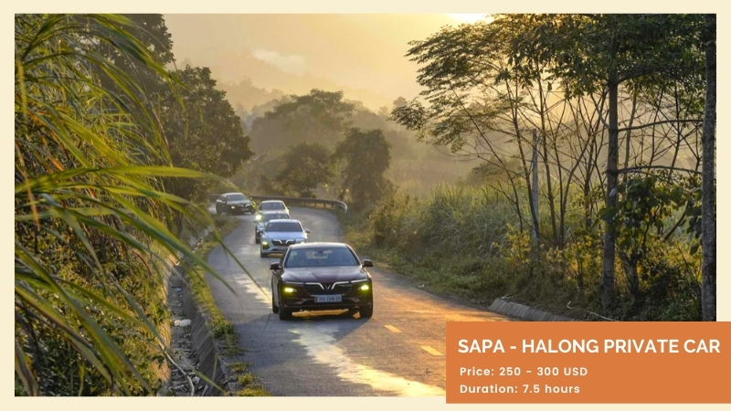 Sapa to Halong Bay by private car