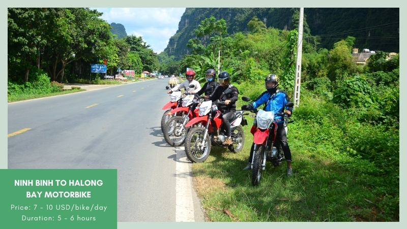 Ninh Binh to Halong motorbike