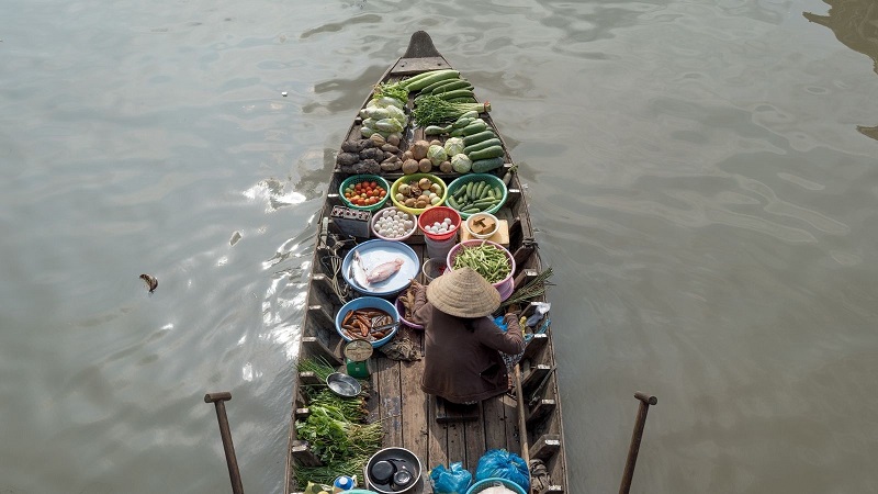 Boat ride in Mekong Delta