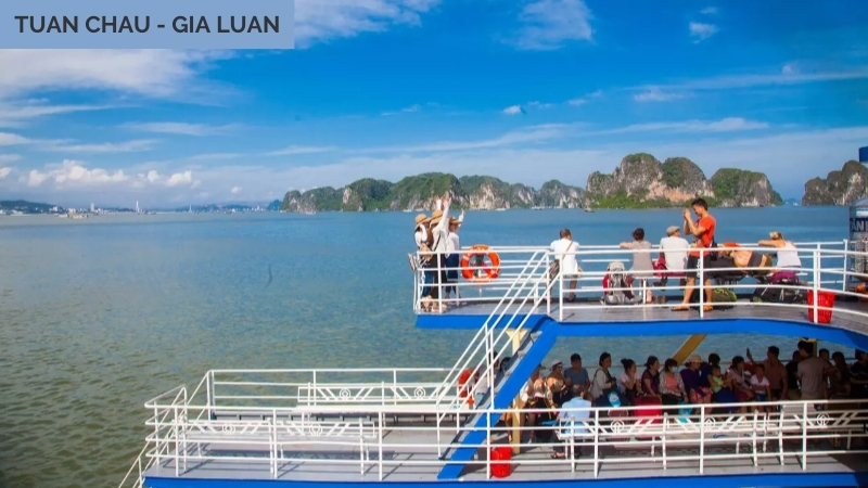 From Tuan Chau to Cat Ba Island ferry