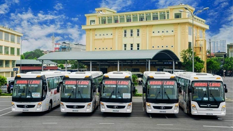 Hoang Long Bus Hanoi to Cat Ba
