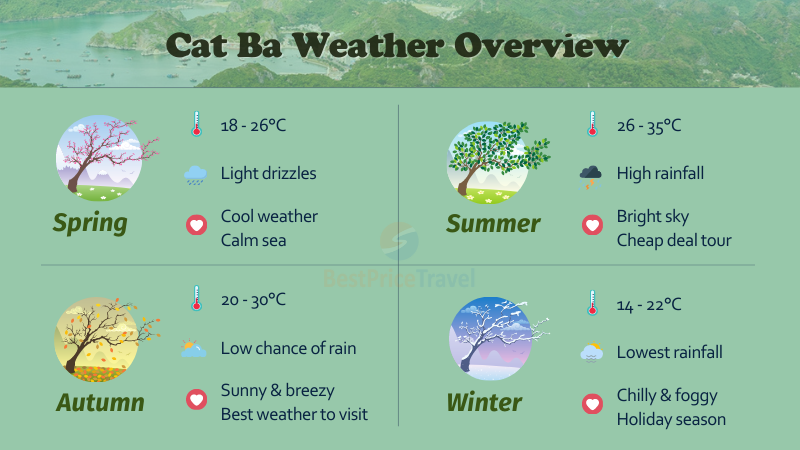 Cat Ba Island weather overview