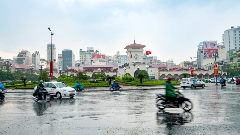 Rainy season in south Vietnam