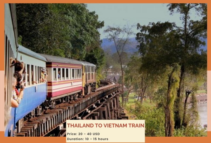 Thailand to Vietnam train