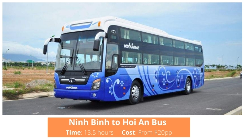 Hoi An to Ninh Binh bus