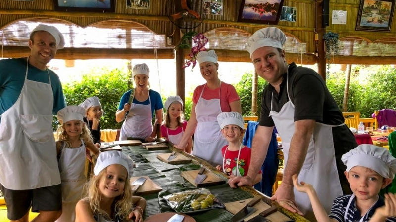 Cooking Class - fun activities to do with kids in Hanoi