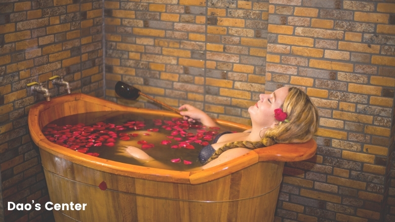 Enjoy Red Dao herbal bath