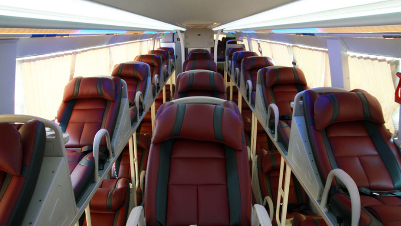 Inside a sleeper bus - Traveling to Sapa