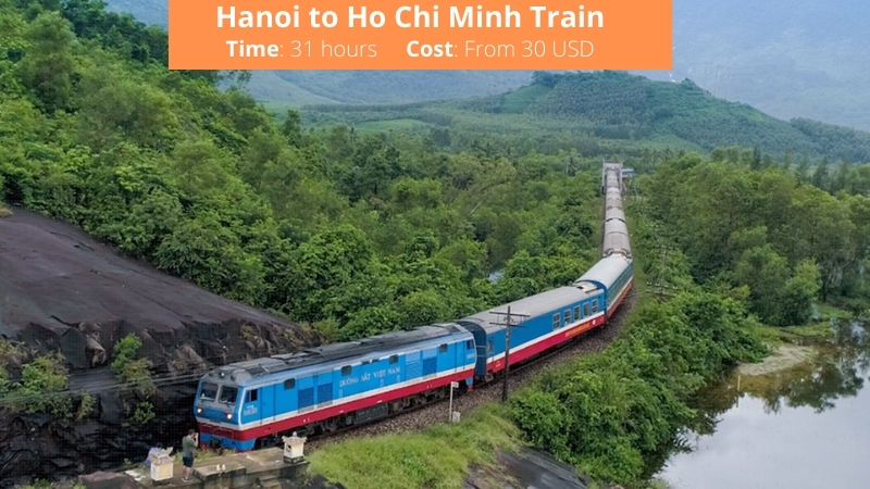 Train from Hanoi to Ho Chi Minh