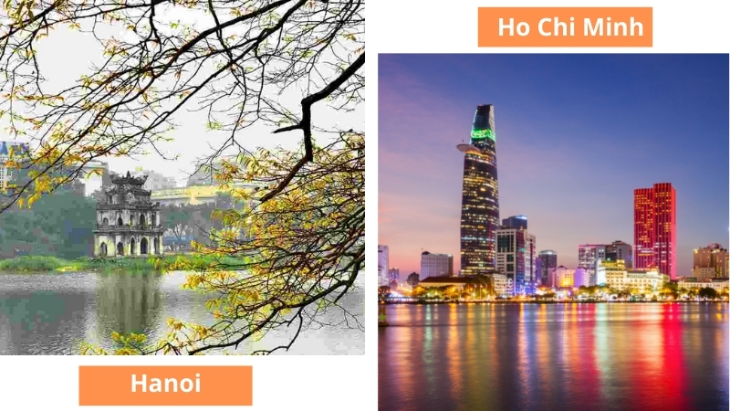 Hanoi and Ho Chi Minh